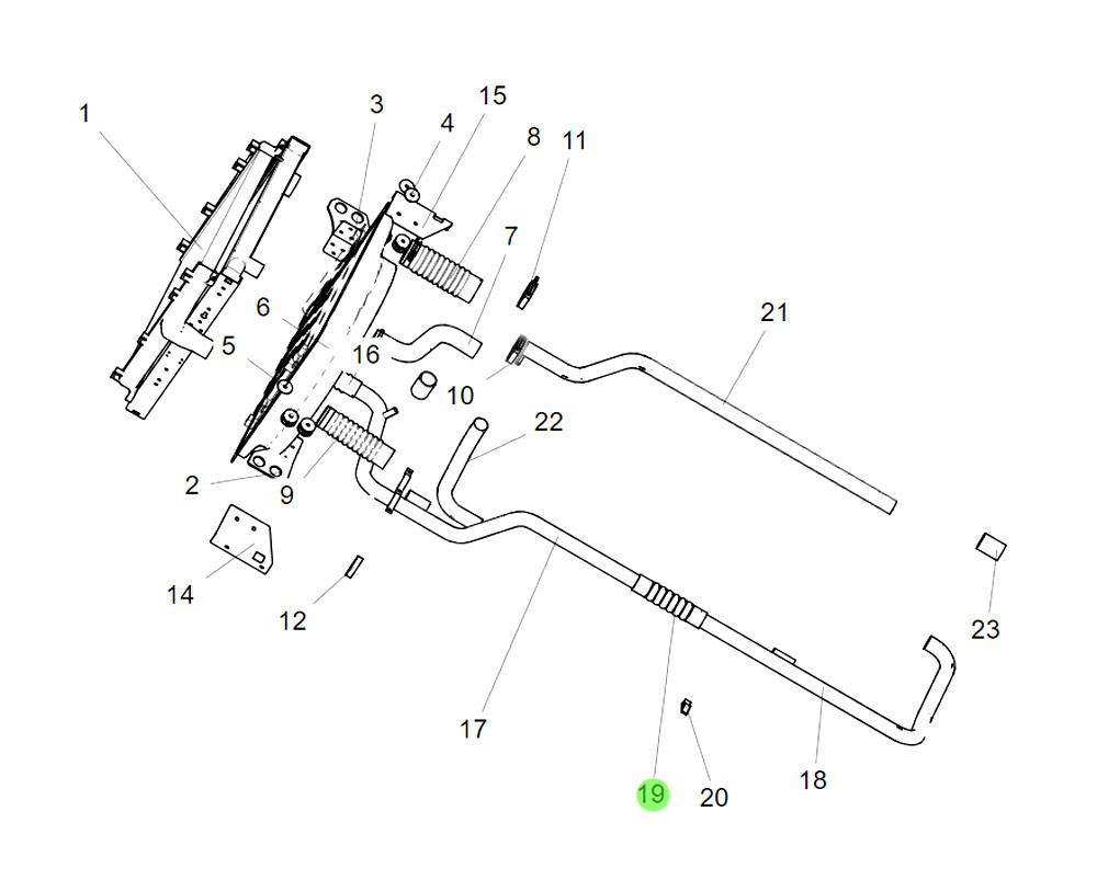 WG9725530145 散热器出水管,Radiator outlet pipe,济南向前汽车配件有限公司