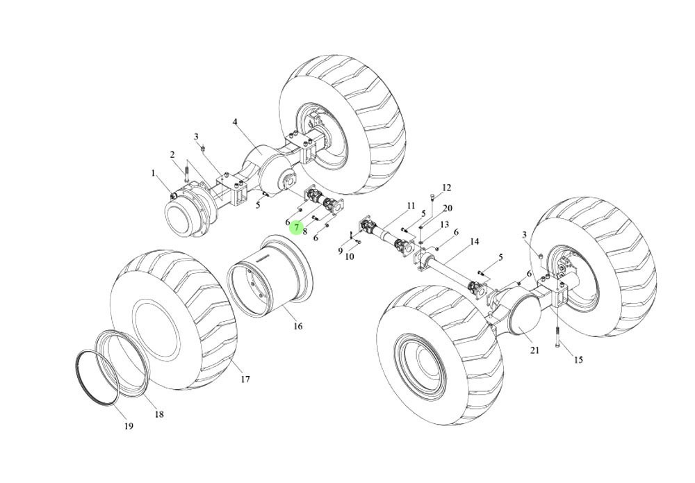 51C0062 后传动轴,Rear transmission shaft,济南向前汽车配件有限公司