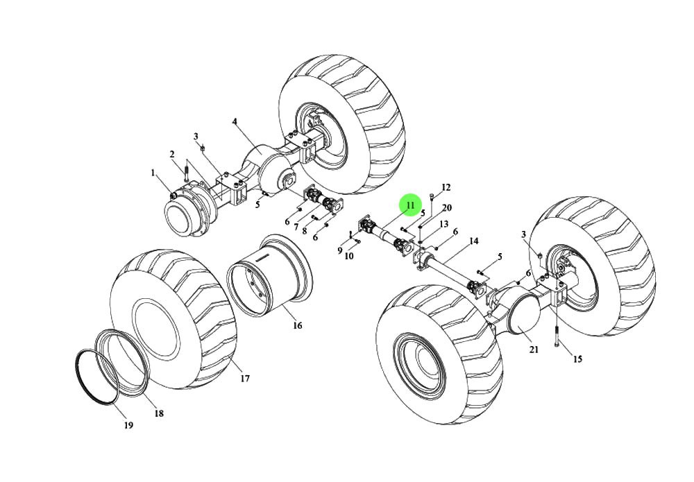 51C0061 中間傳動軸,Intermediate transmission shaft,濟南向前汽車配件有限公司