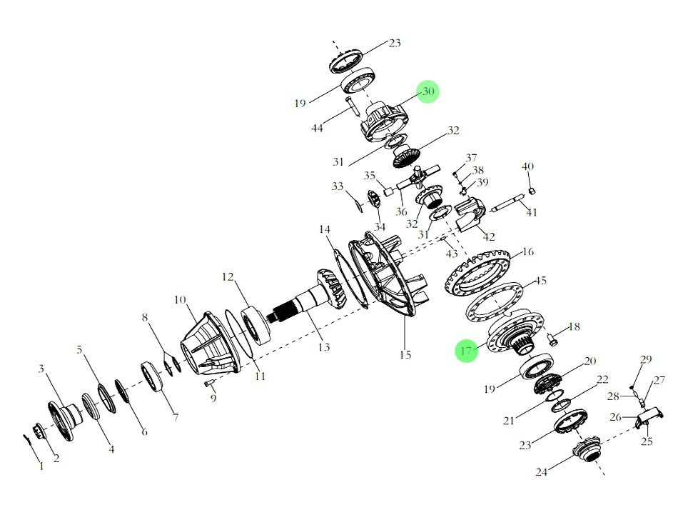 HD91129320058 差速器壳总成,Differential housing assembly,济南向前汽车配件有限公司