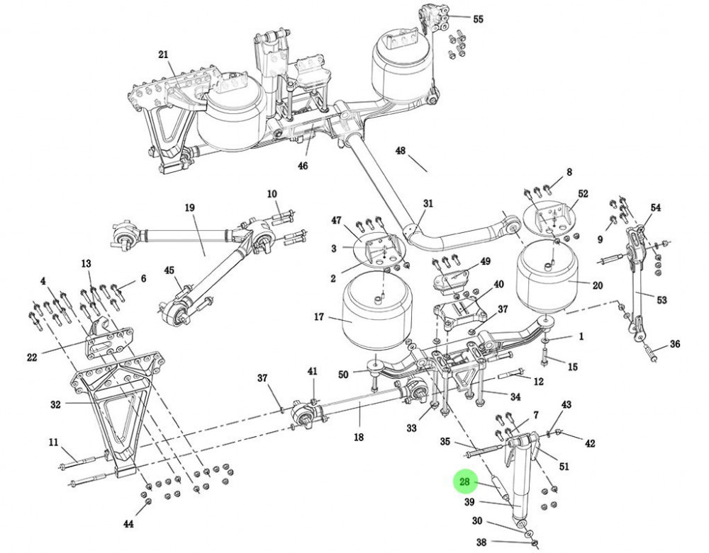 XQ95259680608 減震器銷(xiāo)軸,Shock absorber pin shaft,濟(jì)南向前汽車(chē)配件有限公司