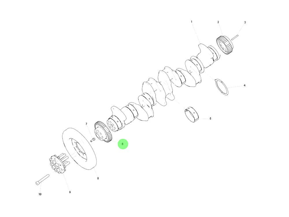 200-02115-0278 曲轴前齿轮,Front gear of the crankshaft,济南向前汽车配件有限公司