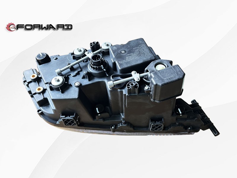 AZ962272000010  LED左前照灯总成-非金属保险杠/黑框,LED left headlamp assembly,济南向前汽车配件有限公司