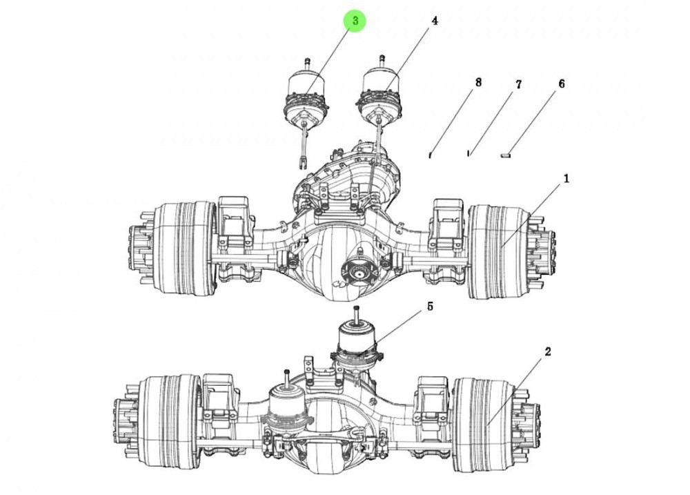 DZ95259363003 制动气室,Brake chamber,济南向前汽车配件有限公司