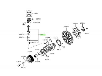 4N15-LG 连杆总成 XQ046827,Connecting rod assembly,济南向前汽车配件有限公司