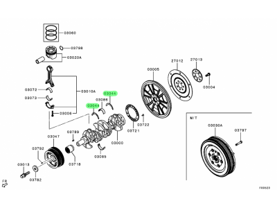 4N15-QZZTP 曲轴止推片 XQ046836,Crankshaft thrust plate,济南向前汽车配件有限公司