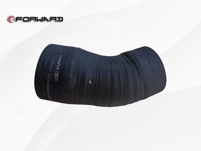 SHACMAN F3000 X5000 动力发动机进排气系统 DZ95259191522 空滤器出气胶管 Трубка для выхлопа воздушного фильтра