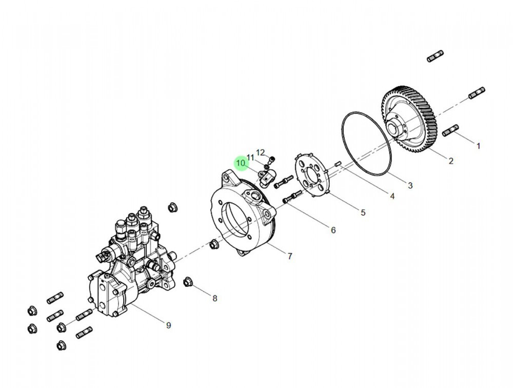 1000071382 转速传感器 XQ047062,Speed sensor,济南向前汽车配件有限公司