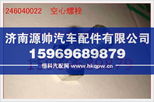 重汽發(fā)動機缸蓋放氣管空心螺栓VG1246040022