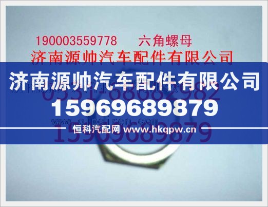 重汽豪沃六角螺母190003559778