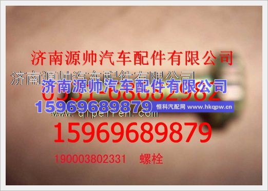 重汽豪沃六角头螺栓190003802331