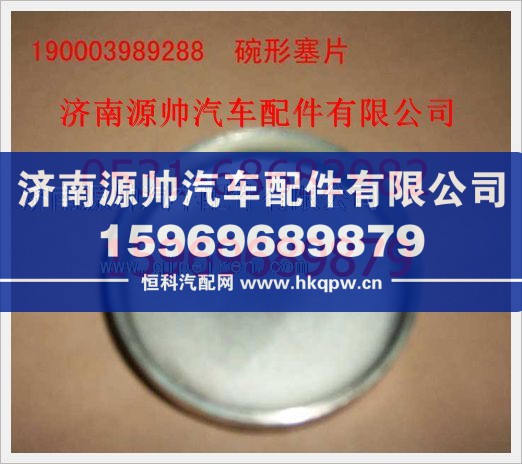 重汽豪沃碗形塞190003989288