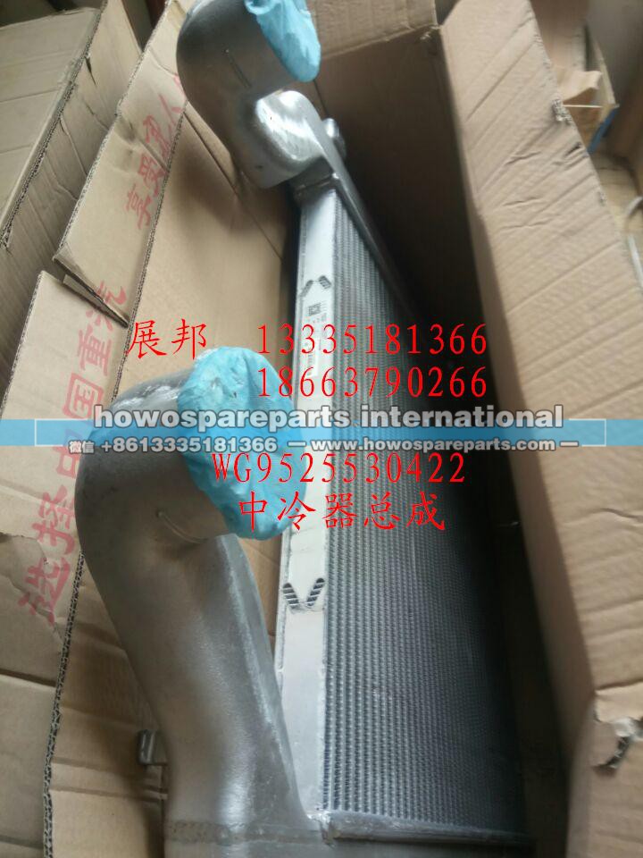 WG9525530422,中冷器總成,濟(jì)南冠澤卡車配件營銷中心