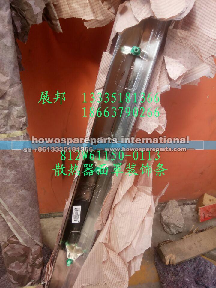 812W61150-0113,散热器面罩装饰条,济南冠泽卡车配件营销中心