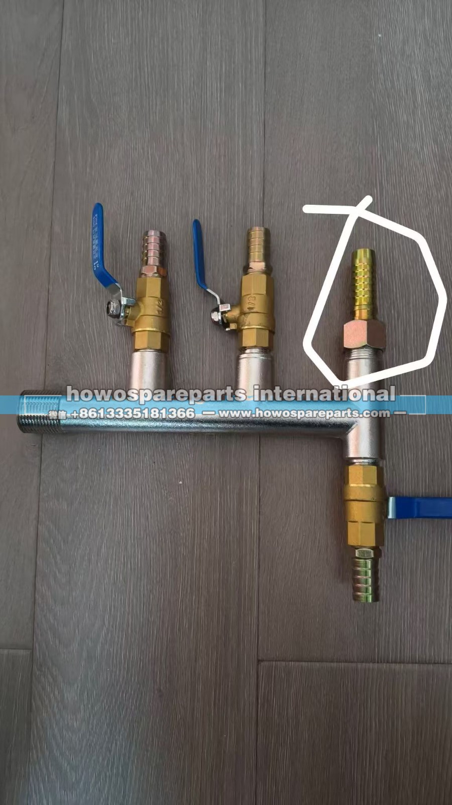 SANY6*4搅拌车集料斗三一搅拌车分水器