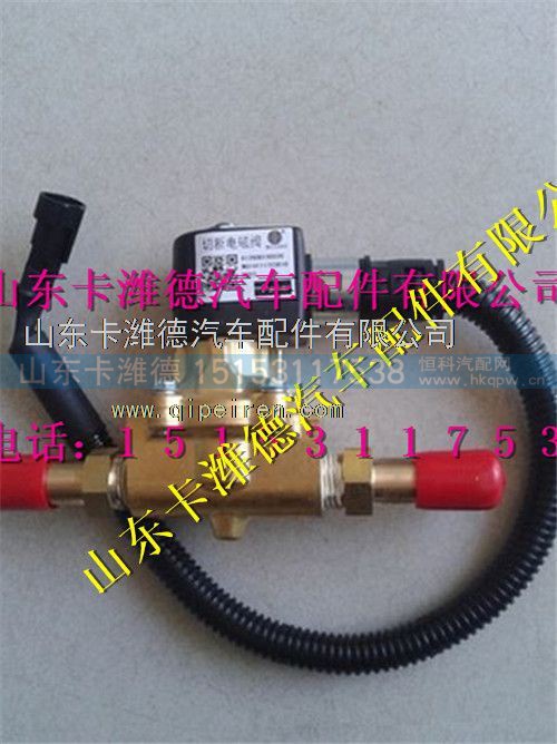 612600190336,潍柴LNG天然气发动机电磁切断阀,山东卡潍德汽车配件有限公司