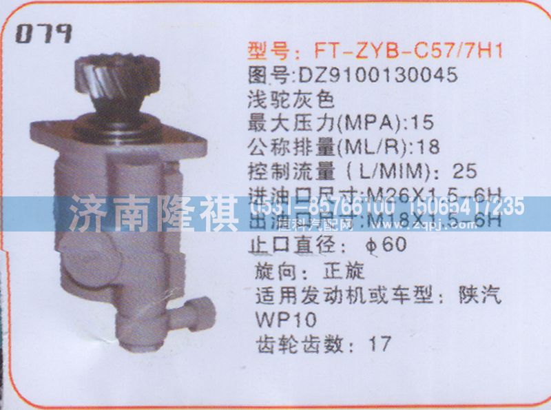 DZ9100130045,转向泵,济南隆祺工贸有限公司