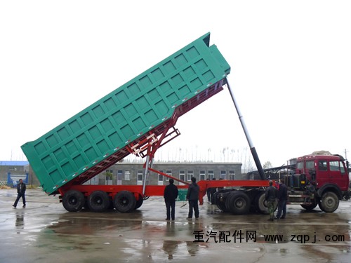 ,半掛后翻自卸 后翻自卸半掛車 重型后翻自卸,梁山通岳特種車有限公司