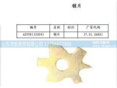 wg9981320043,豪沃主减壳锁片,山东茂凯商贸有限公司