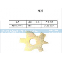 wg9981320043,豪沃主减壳锁片,山东茂凯商贸有限公司