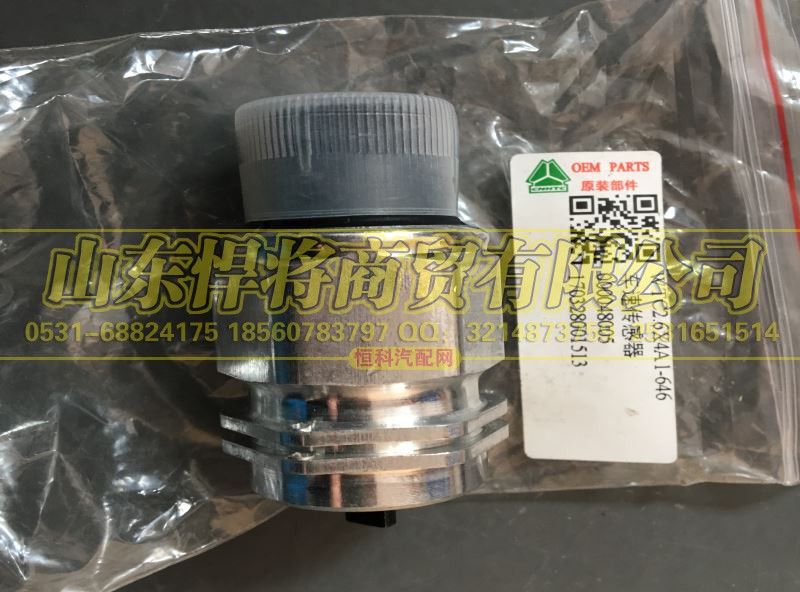 WTC2.6X4A1-646,HOWO豪沃轻卡车速传感器,山东悍将商贸有限公司