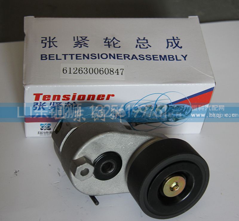 612630060847,涨紧轮总成,山东铜狮汽车零部件有限公司
