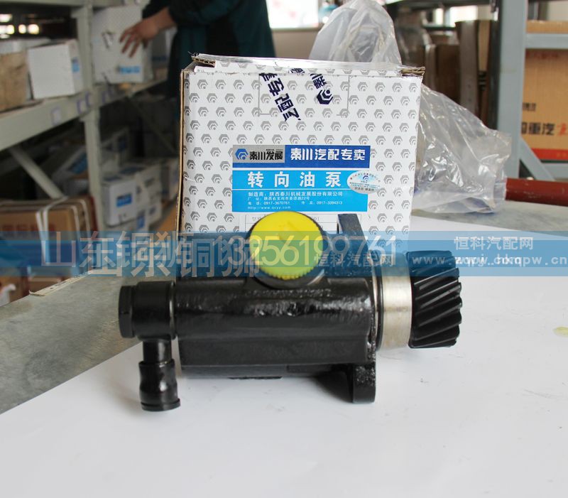 DZ9100130045Q,秦川转向油泵,山东铜狮汽车零部件有限公司