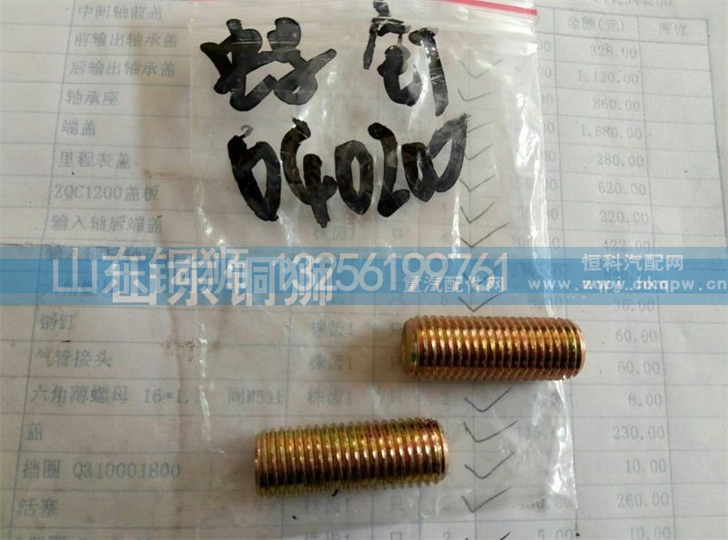 040200,螺钉,山东铜狮汽车零部件有限公司