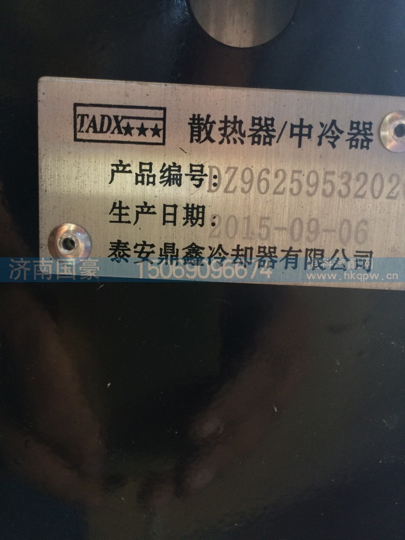 DZ96259532020,散热器,济南鼎立兴丞汽车配件有限公司