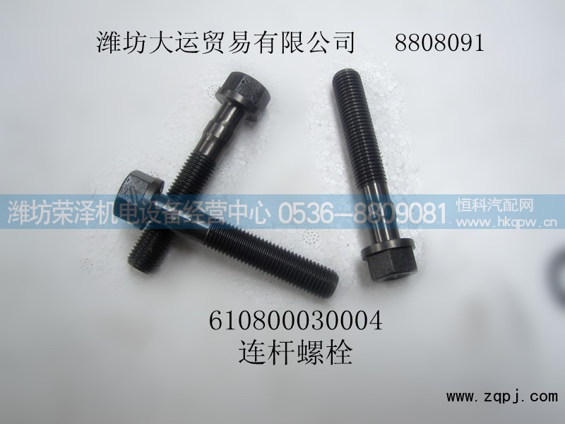 610800030004,连杆螺栓,潍坊荣泽机电设备经营中心