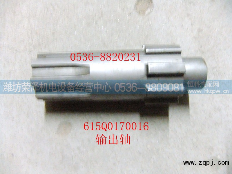 615Q0170016,输出轴,潍坊荣泽机电设备经营中心