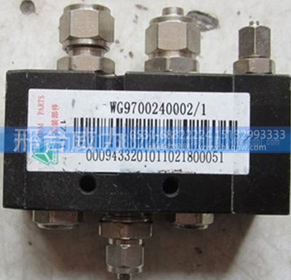 WG9700240002,豪沃配件豪沃二位三通电磁阀WG9700240002,邢台威力汽车零部件有限公司