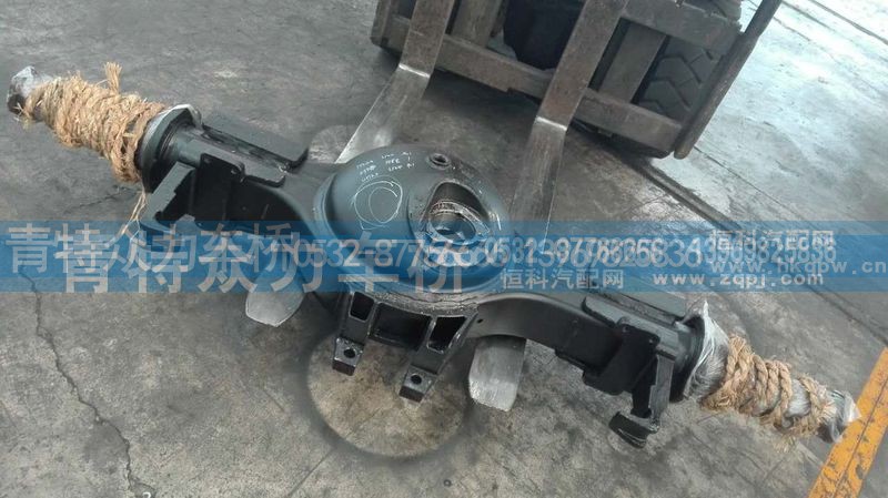 欧曼轻量化自卸车QT457S124,457车桥中桥壳,青岛青特众力车桥有限公司