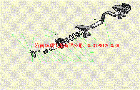 重汽车桥产品结构图