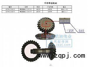 ,锥齿轮（bevel gear）,济南鹏旭伟业重汽配件销售公司