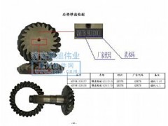 ,后桥锥齿轮副（Pinion crown wheel）,济南鹏旭伟业重汽配件销售公司