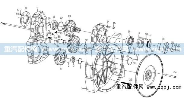 AZ1500019031,取力器壳（自制件）后取力,济南驰纳重型汽车进出口贸易有限公司