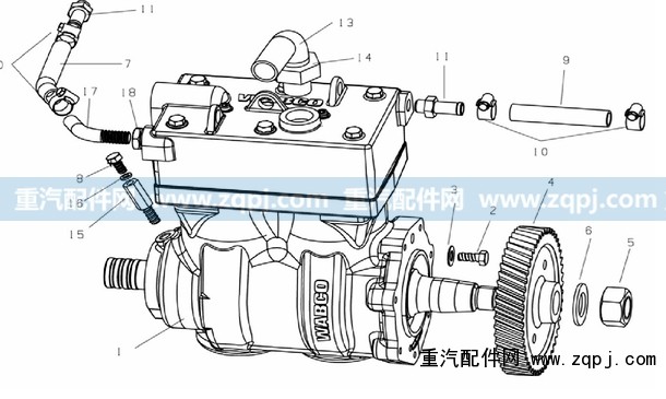 VG1560130064,喷油泵齿轮,济南驰纳重型汽车进出口贸易有限公司