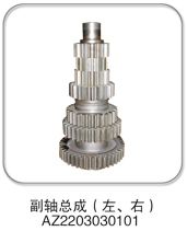 AZ2203030101,副轴总成(左、右),济南纳沛贸易有限公司