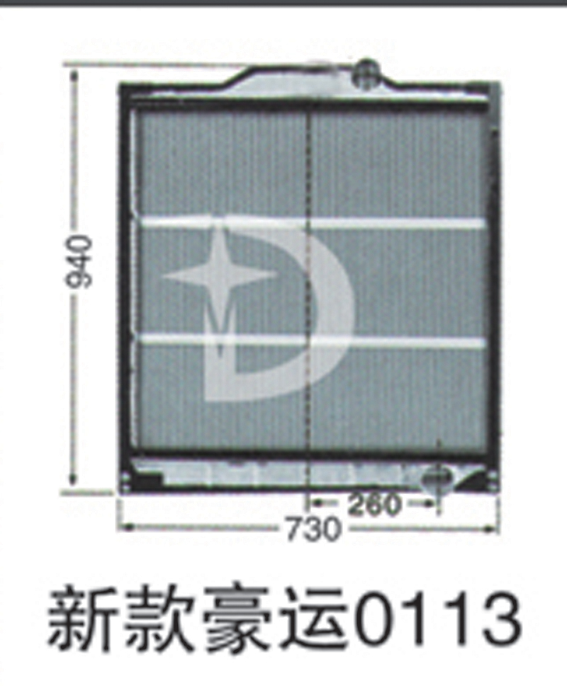 0113,新款豪运散热器,济南鼎鑫汽车散热器有限公司