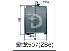 霸龙507（ZB6）,散热器,济南鼎鑫汽车散热器有限公司