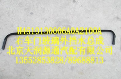 右車門玻璃外擋水總成/H4610130006A0A2100A