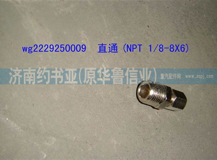 WG2229250009,直通(NPT1/8-8X6),济南约书亚汽车配件有限公司（原华鲁信业）