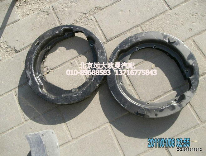 3501W-021,前制动器防尘罩左,北京远大欧曼汽车配件有限公司