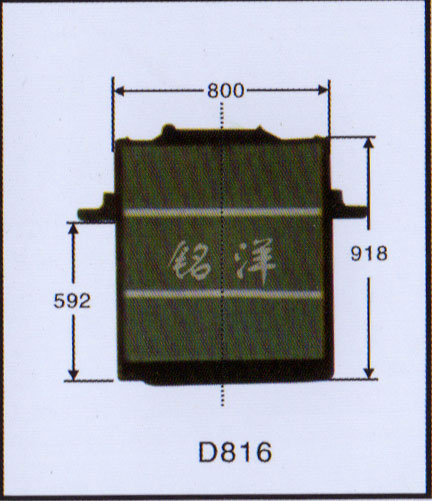,水箱  D816,济南铭洋汽车散热器有限公司