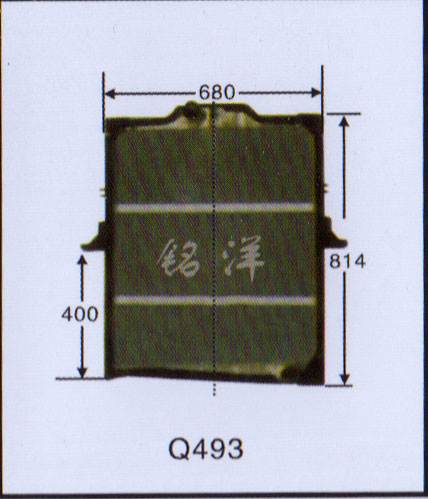 ,水箱  Q493,济南铭洋汽车散热器有限公司