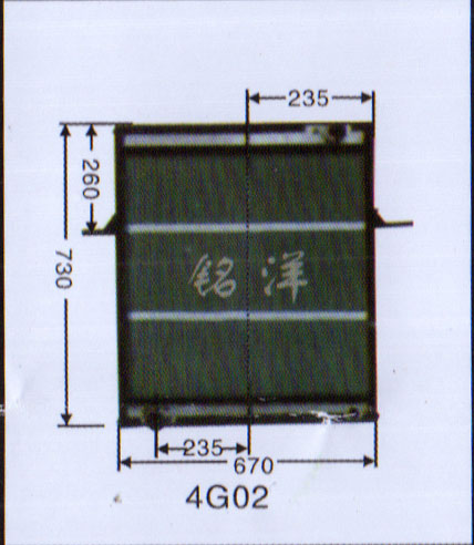 ,水箱  4G02,济南铭洋汽车散热器有限公司