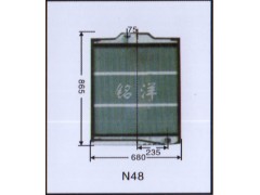,水箱 N48,济南铭洋汽车散热器有限公司