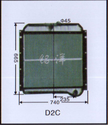 ,水箱 D2C,济南铭洋汽车散热器有限公司
