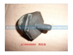 AZ1642430083,限位橡胶块,济南博通重汽备件库